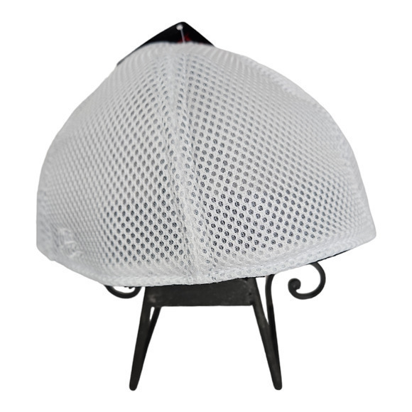Men's OC Sports Pro Flex Large/X-Large Baseball Hat, Black and White Mesh, New - Picture 3 of 7